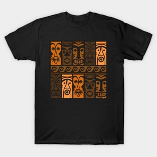 Sunset Orange Tikis! T-Shirt